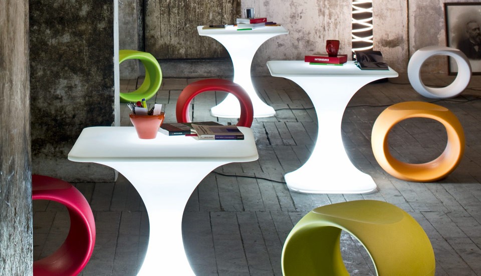 Cero Outdoor Stool by Serralunga Furniture Stool